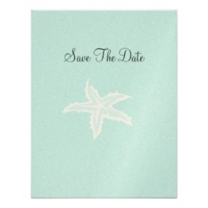 beach wedding Save the date invitation