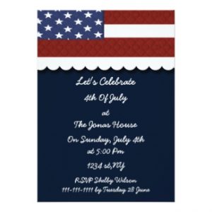 July 4th Holiday party Invitation invitation