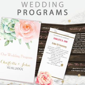 wedding programs by mgdezigns
